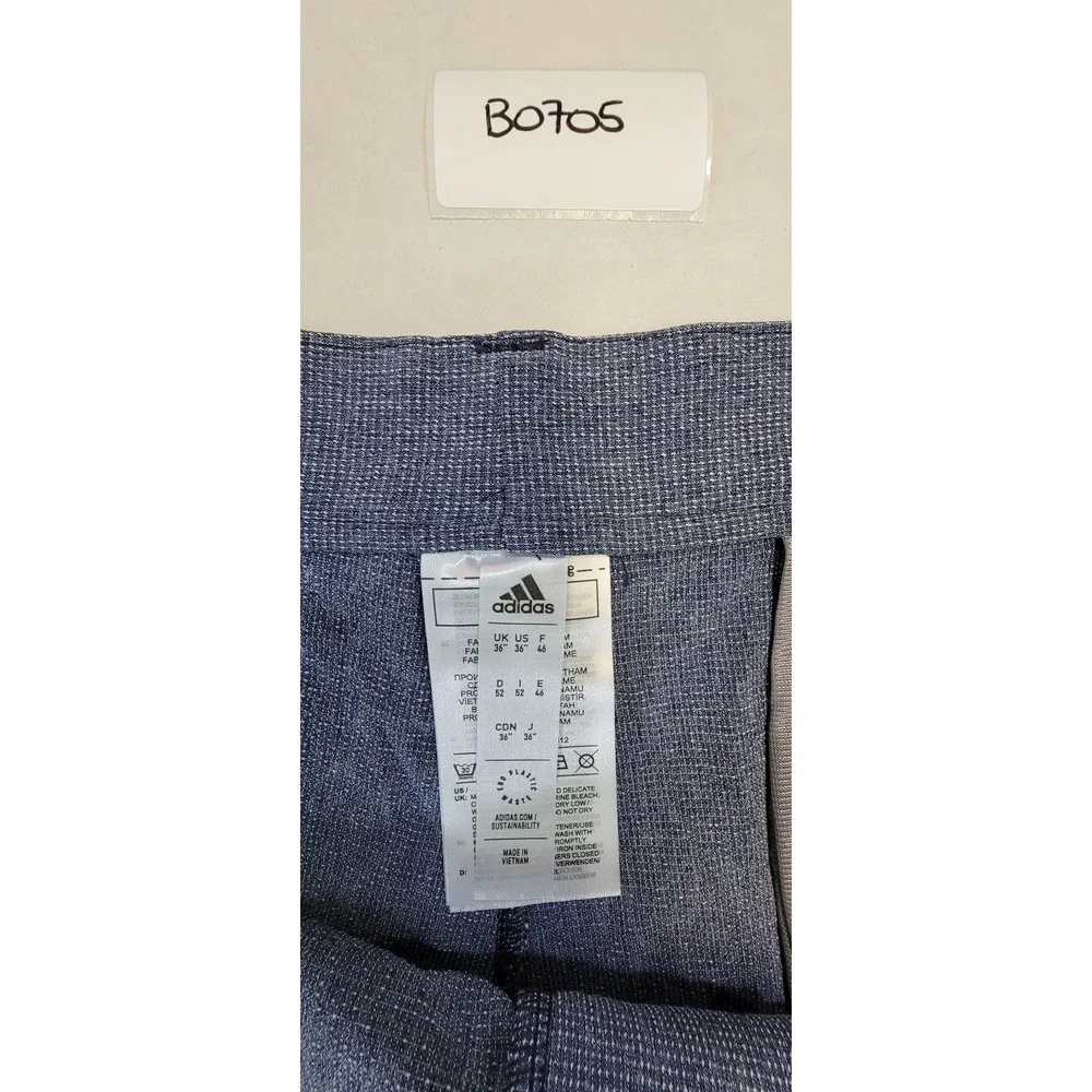 Adidas Men's Golf Shorts Size‎ 36 Blue Textured Performance Waistband